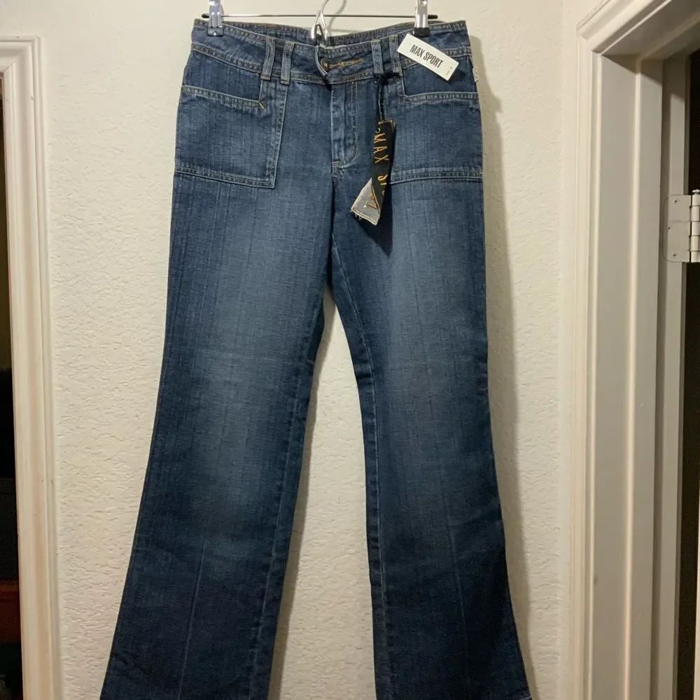 New Women's Max Sport Wide Leg Jeans In Size 6